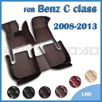 Автомобильные коврики для BENZ C class 2008 2009 2010 2011 2012 2013 Пользовательские автоматические накладки для ног автомобильный ковер